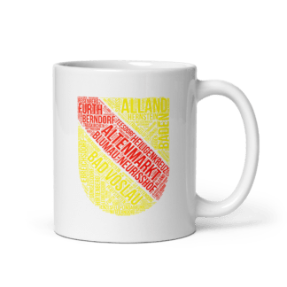 Wappen Wordart Baden - Tasse