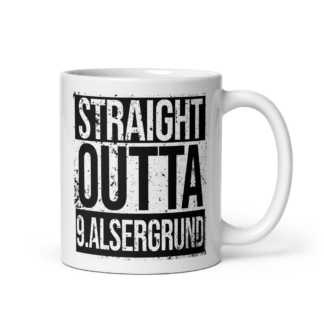 Straight Outta Wiener Bezirke Tasse