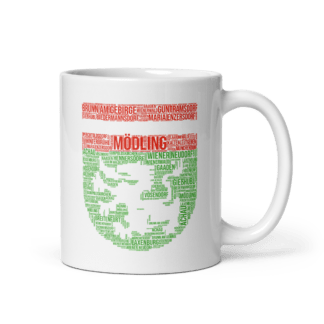 Wappen Wordart Mödling - Tasse