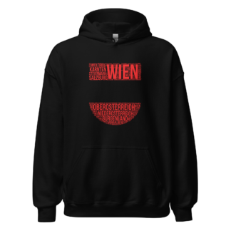 Unisex-Hoodie Wappen Wordart Austria