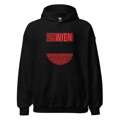 Unisex-Hoodie Wappen Wordart Austria