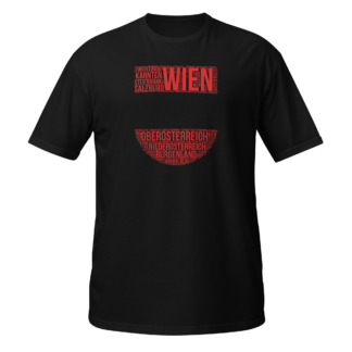 Unisex-T-Shirt Wappen Wordart Austria